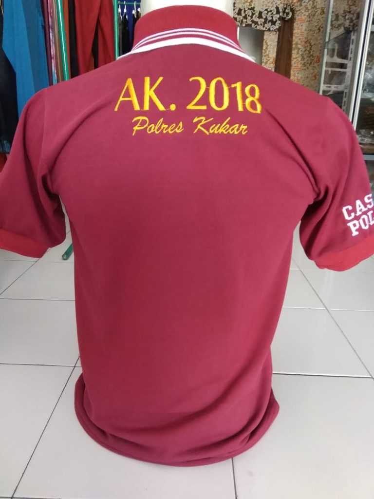 Promo Kaos Kerah Bordir Berkualitas, Beli di Tempat Grosir Murah! Kaos Polo Bordir Custom Pabrik