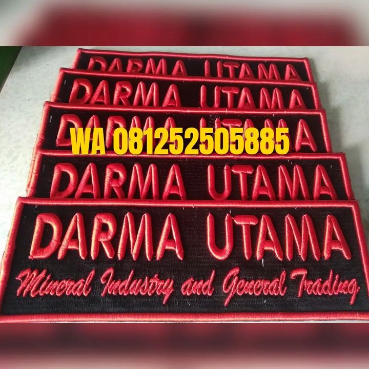 Bordir Logo 3D Timbul Melayani :
✅ Bordir Logo
✅ Bordir 3D / Timbul
✅ Bordir Iron patch / sticker baju
✅ Bordir Kemeja
✅ Bordir...