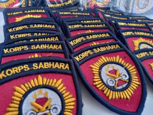 bordir atribut polri sabhara