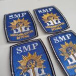 bordir logo sekolah SMP bitung