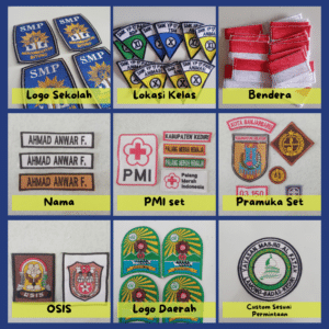 Jasa Bordir logo Sekolah di Kediri