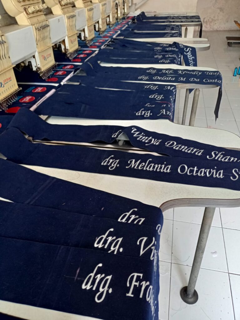 proses produksi selempang