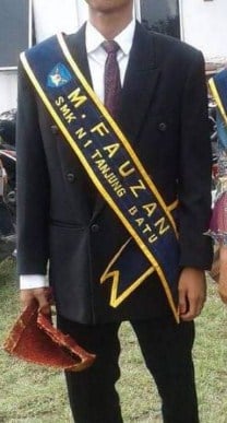 selempang wisuda 2 baris