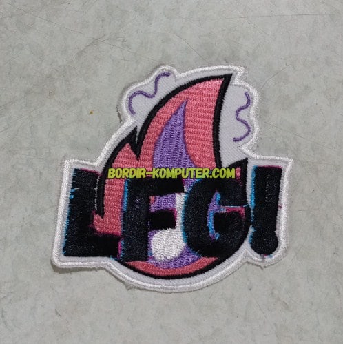 bordir logo iron patch