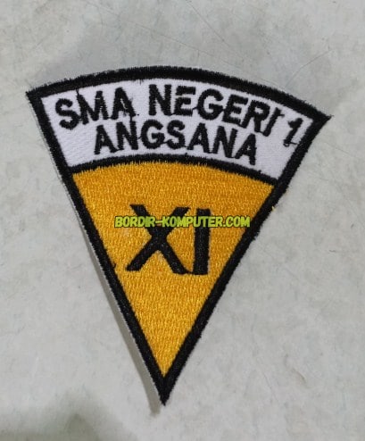 bordir logo sekolah kelas