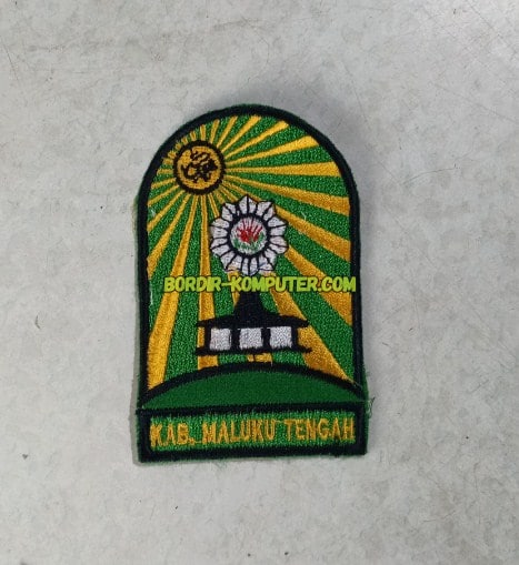 bordir logo sekolah maluku