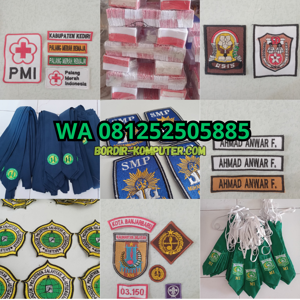 Bordir Atribut Sekolah Aceh Barat Daya Promo Jasa Murah Ongkir