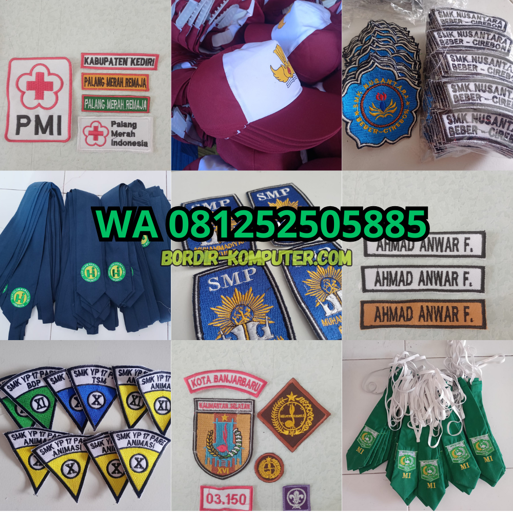 Promo Bordir Atribut Sekolah Aceh Selatan, Jual Murah & Gratis